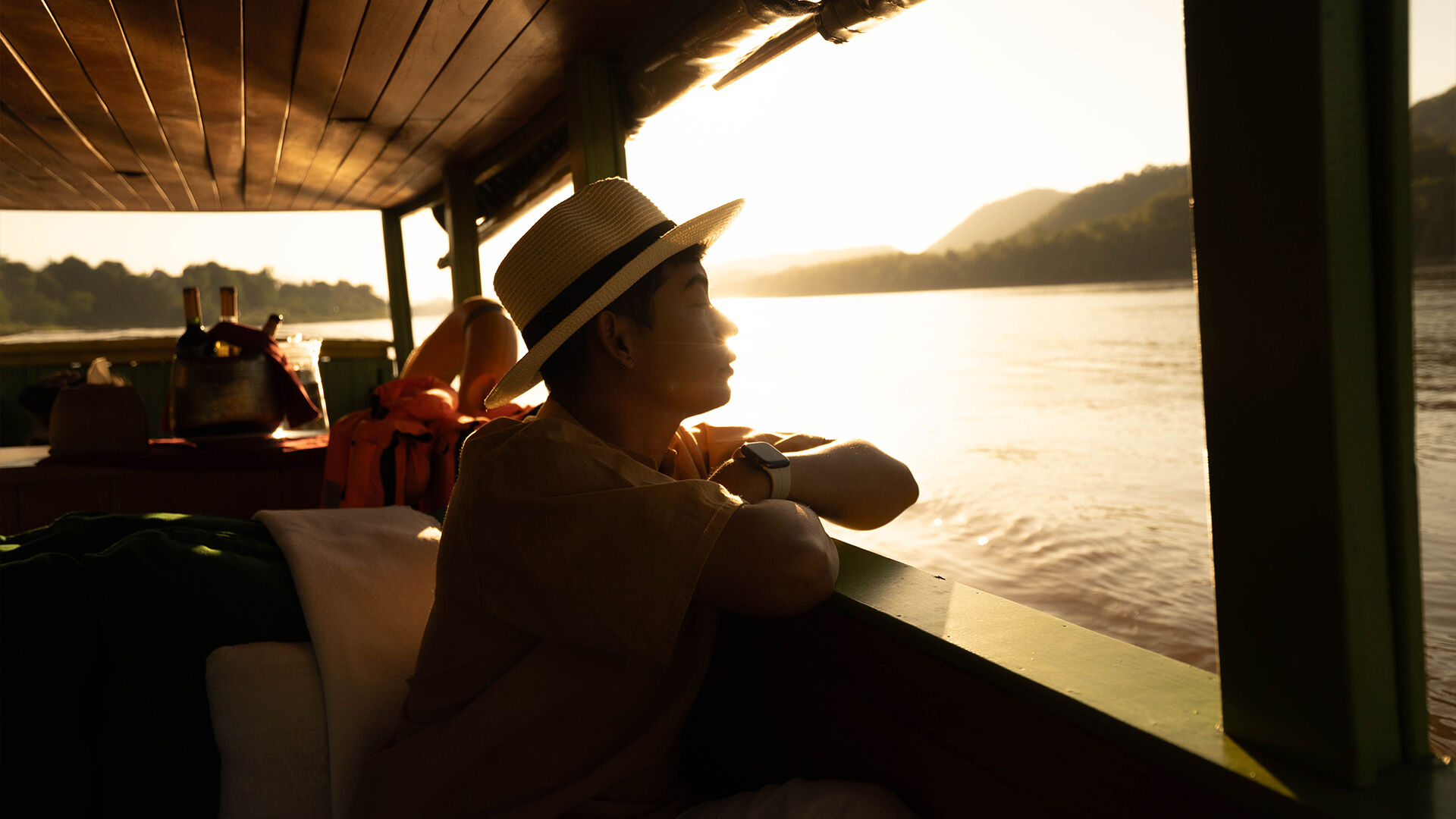 Golden hour magic on your Laos Travel route